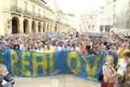 manifestaci&oacute;n ante el ayto.